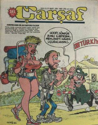 Çarşaf Mizah Dergisi Sayı13 27 Mart 1991 NDR21300 - 1