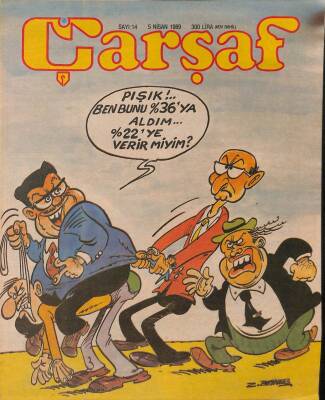 Çarşaf Mizah Dergisi Sayı14 5 Nisan 1989 NDR20772 - 1