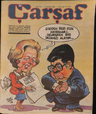 Çarşaf Mizah Dergisi Sayı15 13 Nisan 1988 NDR20808 - 1