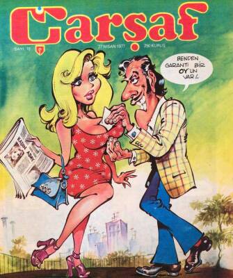 Çarşaf Mizah Dergisi Sayı18 27 Nisan 1977 NDR20821 - 1