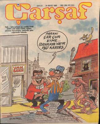 Çarşaf Mizah Dergisi Sayı21 24 Mayıs 1989 NDR20766 - 1