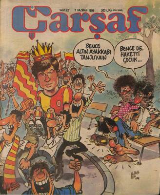 Çarşaf Mizah Dergisi Sayı22 1 Haziran 1988 NDR20802 - 1