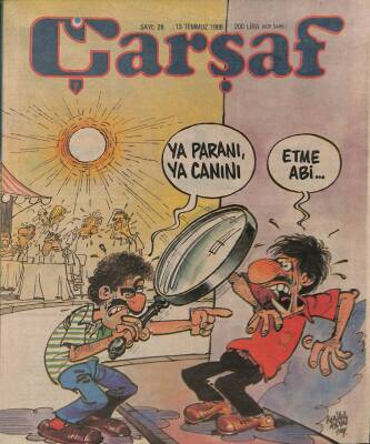 Çarşaf Mizah Dergisi Sayı28 13 Temmuz 1988 NDR20797 - 1