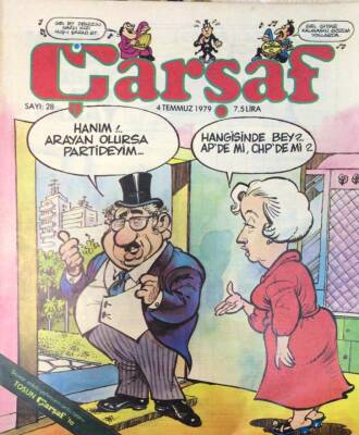 Çarşaf Mizah Dergisi Sayı28 4 Temmuz 1979 NDR22439 - 1