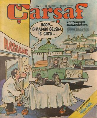 Çarşaf Mizah Dergisi Sayı3 20 Ocak 1988 NDR20815 - 1