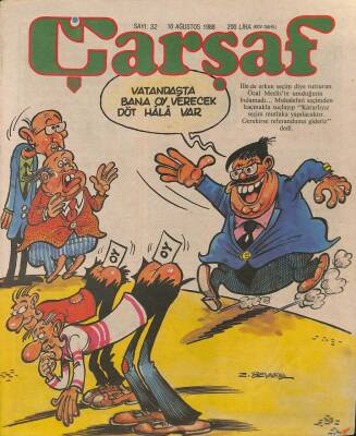 Çarşaf Mizah Dergisi Sayı32 10 Ağustos 1988 NDR20794 - 1