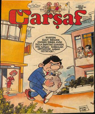 Çarşaf Mizah Dergisi Sayı34 19 Ağustos 1981 NDR20652 - 1