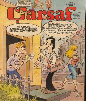 Çarşaf Mizah Dergisi Sayı35 26 Ağustos 1981 NDR20653 - 1