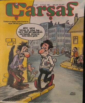 Çarşaf Mizah Dergisi Sayı37 14 Eylül 1988 NDR20789 - 1