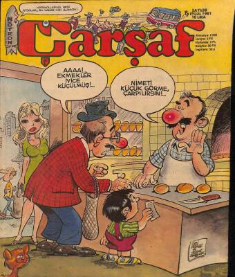 Çarşaf Mizah Dergisi Sayı38 16 Eylül 1981 NDR20655 - 1