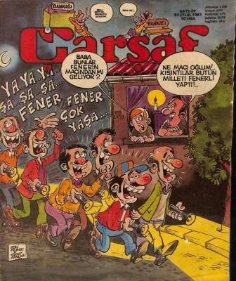 Çarşaf Mizah Dergisi Sayı39 23 Eylül 1981 NDR20656 - 1