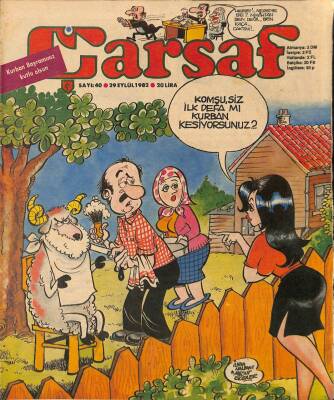 Çarşaf Mizah Dergisi Sayı40 29 Eylül 1982 NDR20663 - 1