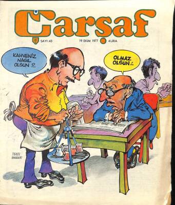 Çarşaf Mizah Dergisi Sayı43 19 Ekim 1977 NDR21394 - 1