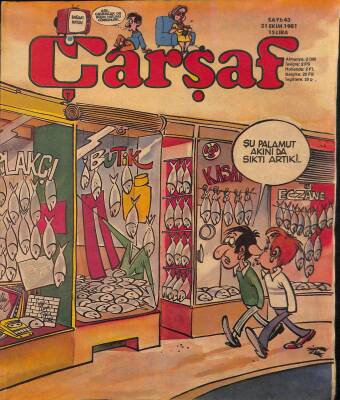 Çarşaf Mizah Dergisi Sayı43 21 Ekim 1981 NDR20658 - 1