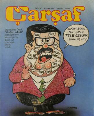 Çarşaf Mizah Dergisi Sayı45 9 Kasım 1988 NDR20782 - 1