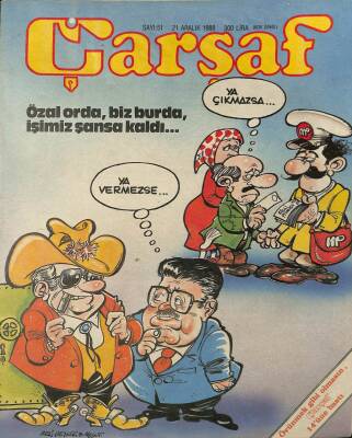 Çarşaf Mizah Dergisi Sayı51 21 Aralık 1988 NDR20781 - 1