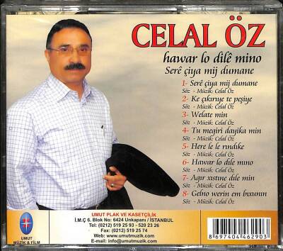 Celal Öz - Hawar Lo Dile Mino(Sıfır Ürün) CD Müzik CD1715 - 2