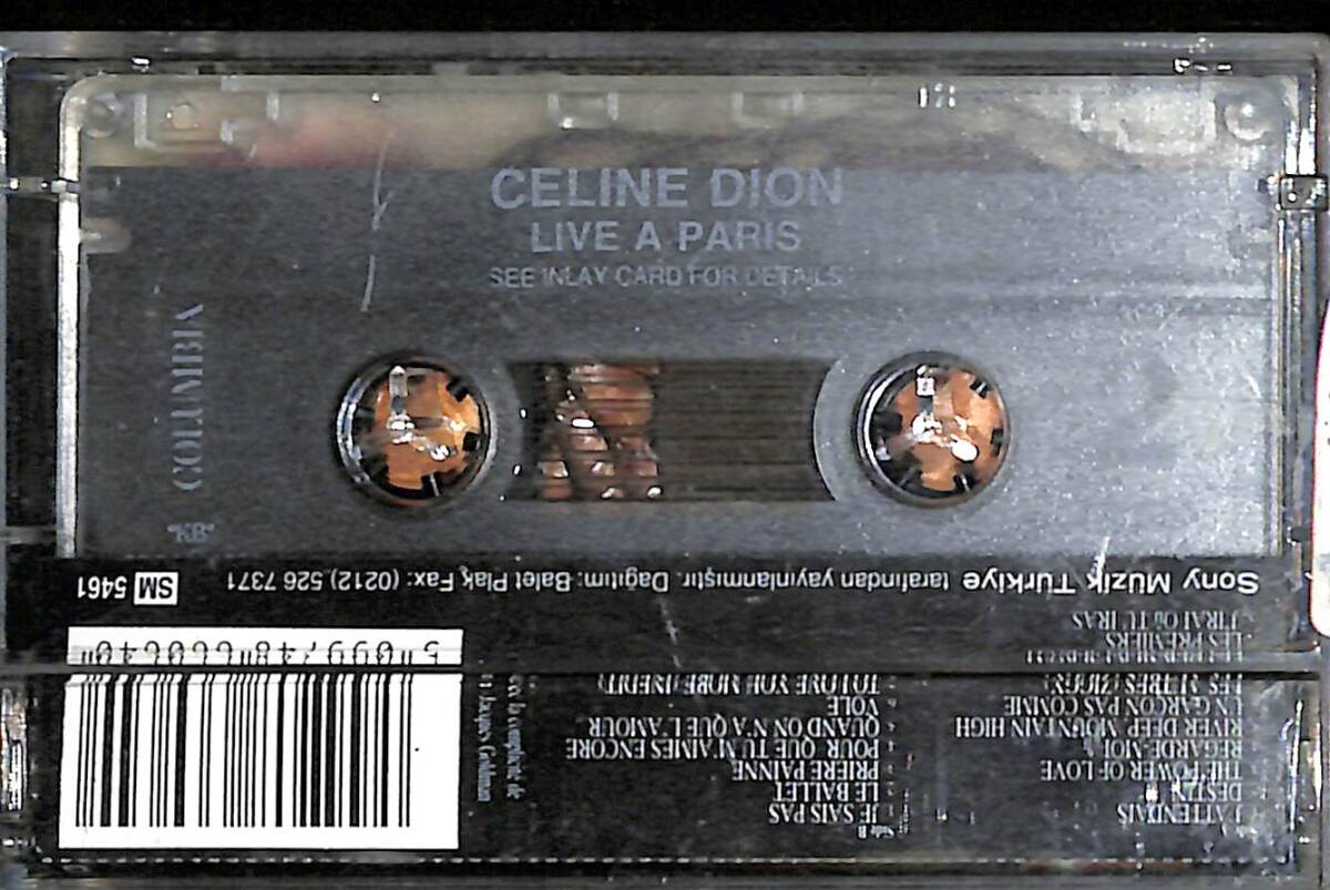 Celine Dion - Live A Paris Kaset (İkinci El) KST27158 - 2