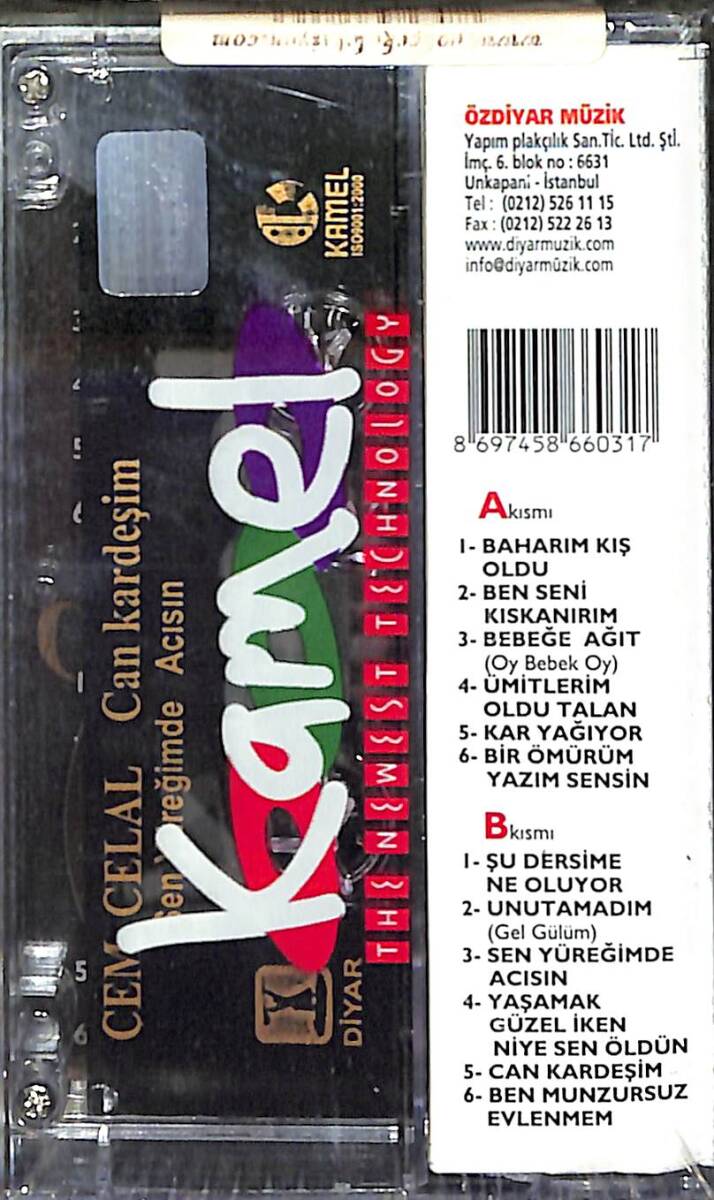 Cem Celal - Can Kardeşim / Sen Yüreğimde Acısın Kaset (Sıfır) KST27305 - 2