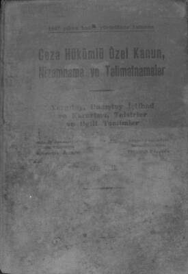 Ceza Hükümlü Özel Kanun, Nizamname Ve Talimatnameler 2.Cilt KTP2439 - 1