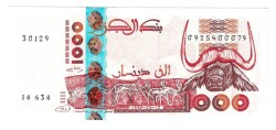 Cezayir 1000 Dinar 1998 ÇİL YKP6289 - 1