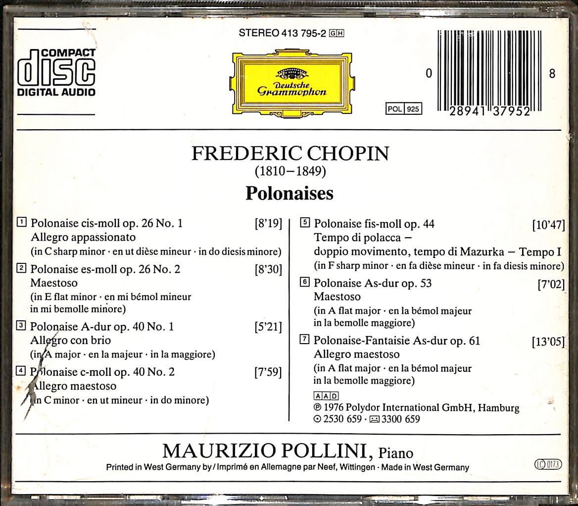 Chopin - Polonaises Maurizio Pollini CD (İkinci El) CD3701 - 2