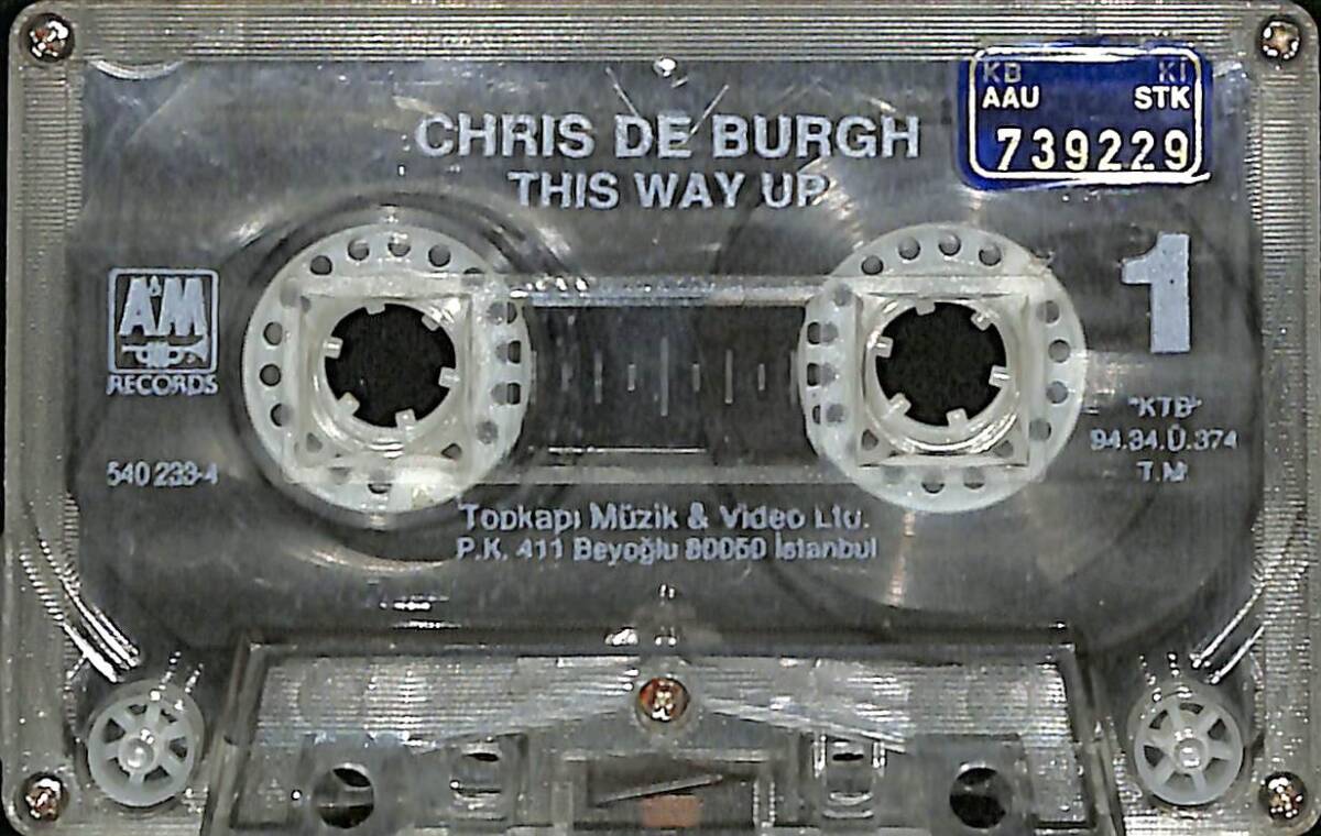 Chris de Burgh - This Eay Up Kaset (Mavi Bandrol - İkinci El) KST27859 - 2