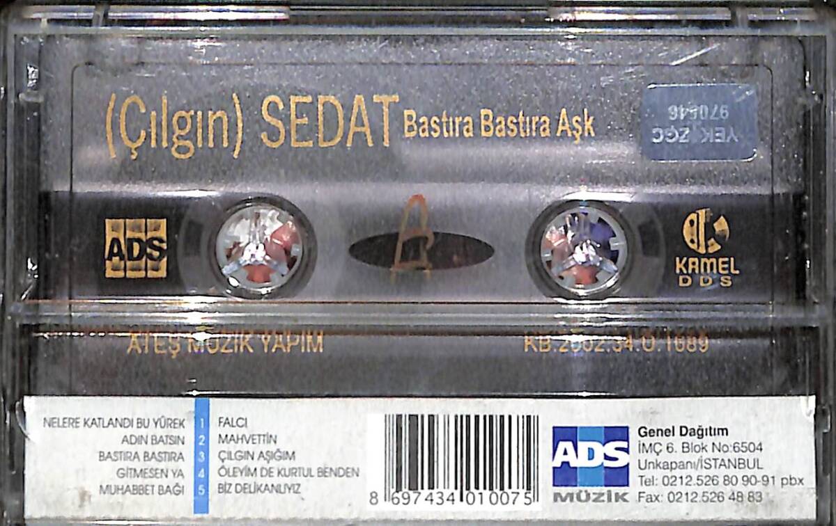 Çılgın Sedat - Bastıra Bastıra Aşk Kaset (İkinci El) KST26646 - 2