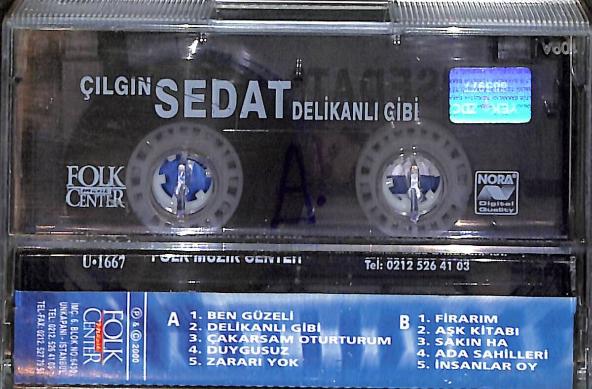 Çılgın Sedat - Delikanlı Gibi Kaset (İkinci El) KST26381 - 2