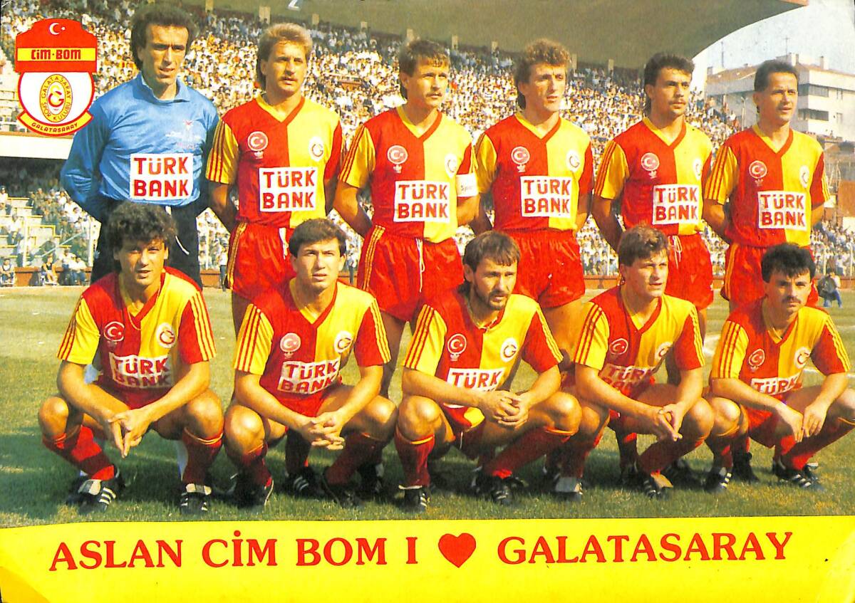 CimBom 1989-1990 Takım Kadrosu Kartpostal (Orta Boy) KRT22297 - 1