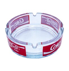 Coca Cola Cam Küllük - Kül Tablası (Kusursuz Kondisyon) AOB2185 - 3