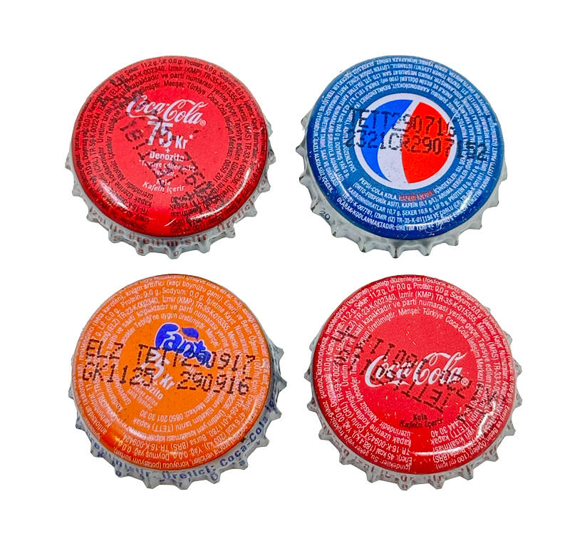 Coca-Cola-Fanta-Pepsi Gazoz Kapağı Lotu CMK1060 - 1