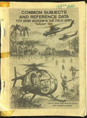 COMMON SUBJECTS AND REFERENCE DATA FOR ARMY AVIATION IN THE FIELD ARMY JANUARY 1968 KTP2799 - 1