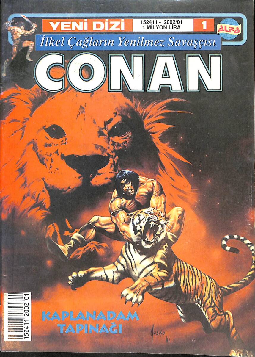 CONAN Çizgi Roman Sayı:1 (4 Ocak 2002) - Kaplanadam Tapınağı NDR88289 - 1