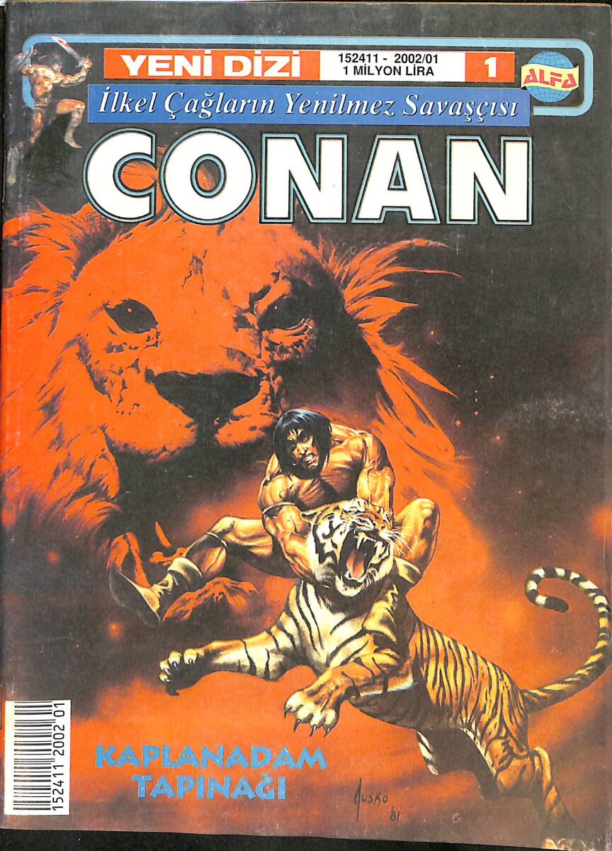 CONAN Çizgi Roman Sayı:1 (4 Ocak 2002) - Kaplanadam Tapınağı NDR88296 - 1