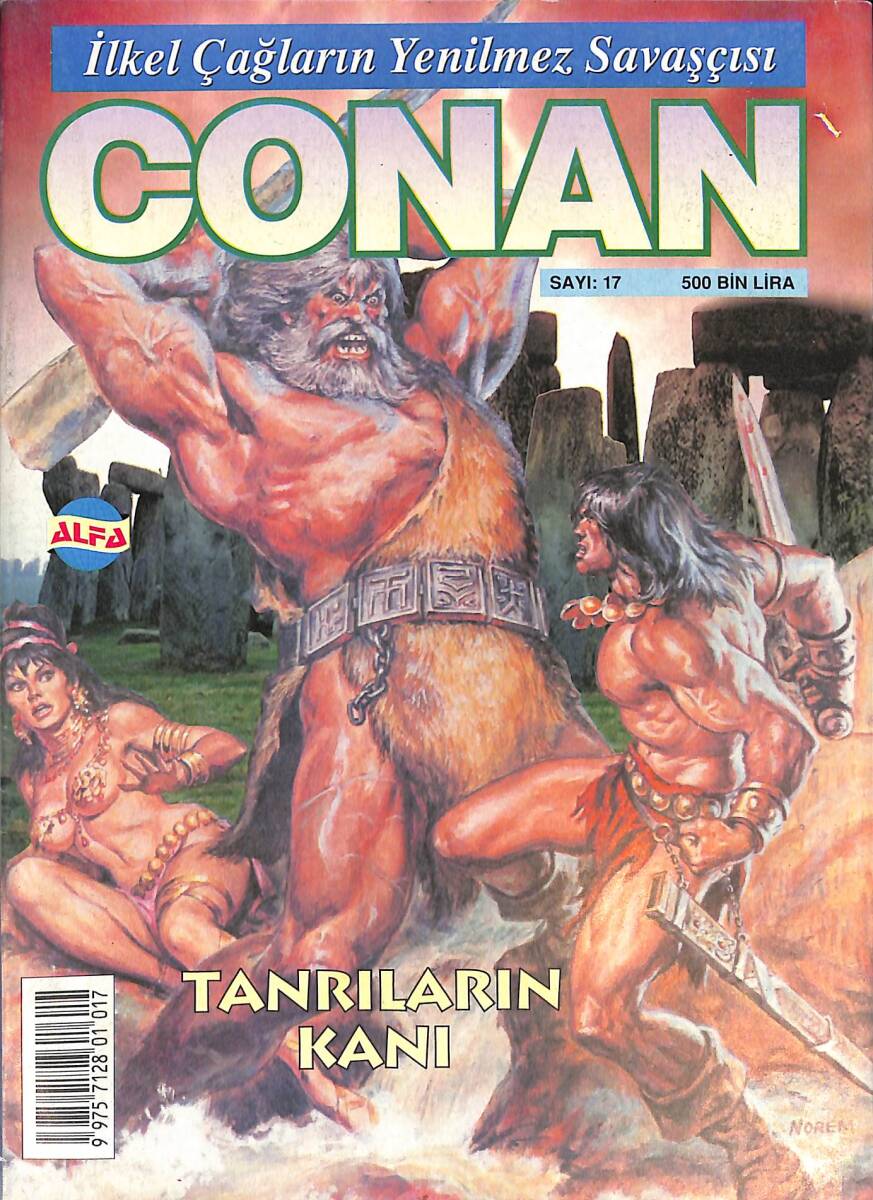 CONAN Çizgi Roman Sayı:17 - Tanrıların Kanı (16-31 Mart 2000) NDR88273 - 1