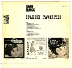 Connie Francis - Spanish Favorites SADECE PLAK KABIDIR LP (108) PLK15539 - 2