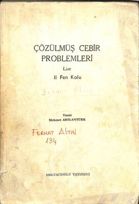 Çözülmüş Cebir Problemleri Lise II Fen Kolu KTP2071 - 1