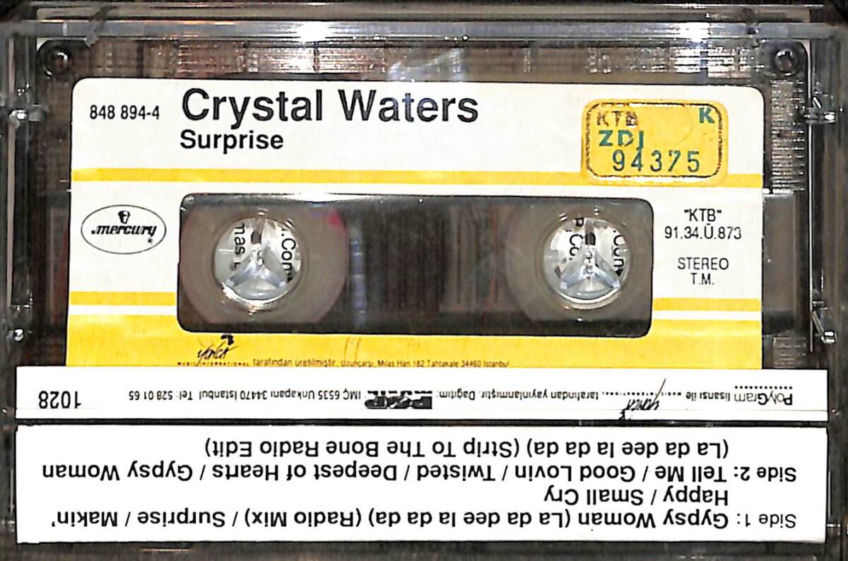 Crystal Waters - Surprise Kaset (Sarı Bandrol - İkinci El) KST27244 - 2