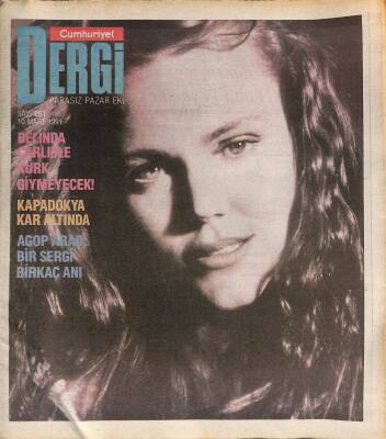 Cumhuriyet Dergisi 10 Mart 1991 Sayı 261 - Belinda Carlisle Kürk Giymeyecek ! NDR78034 - 1