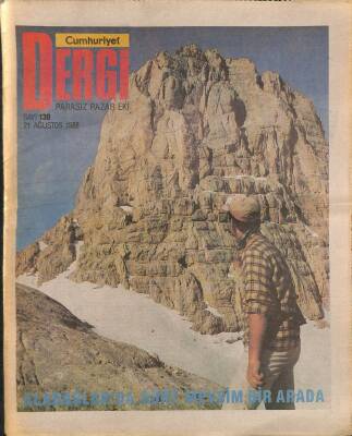 Cumhuriyet Dergisi 21 Ağustos 1988 Sayı 130 - Aladağlarda Dört Mevsim Bir Arada NDR78061 - 1