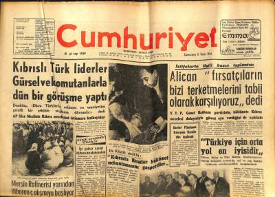 Cumhuriyet Gazetesi - 11 Ocak 1964 - Mersin Rafinerisi Çalışmaya Başlıyor GZ99559 - 1