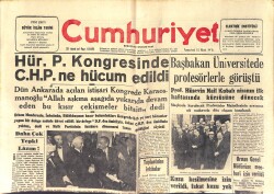 Cumhuriyet Gazetesi 15 Mart 1958 - İran Şahı İle Süreyya Dün Resmen Boşandı - İran Şahının Kız Kardeşi İstanbul'da GZ154095 - 1