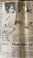 Cumhuriyet Gazetesi 25 Haziran 1985 - Bodrum Festivalinde Bir Konser Verecek Olan Zeki Müren , Zeynep Özal İle Birlikte Görülüyor GZ85462 - 2