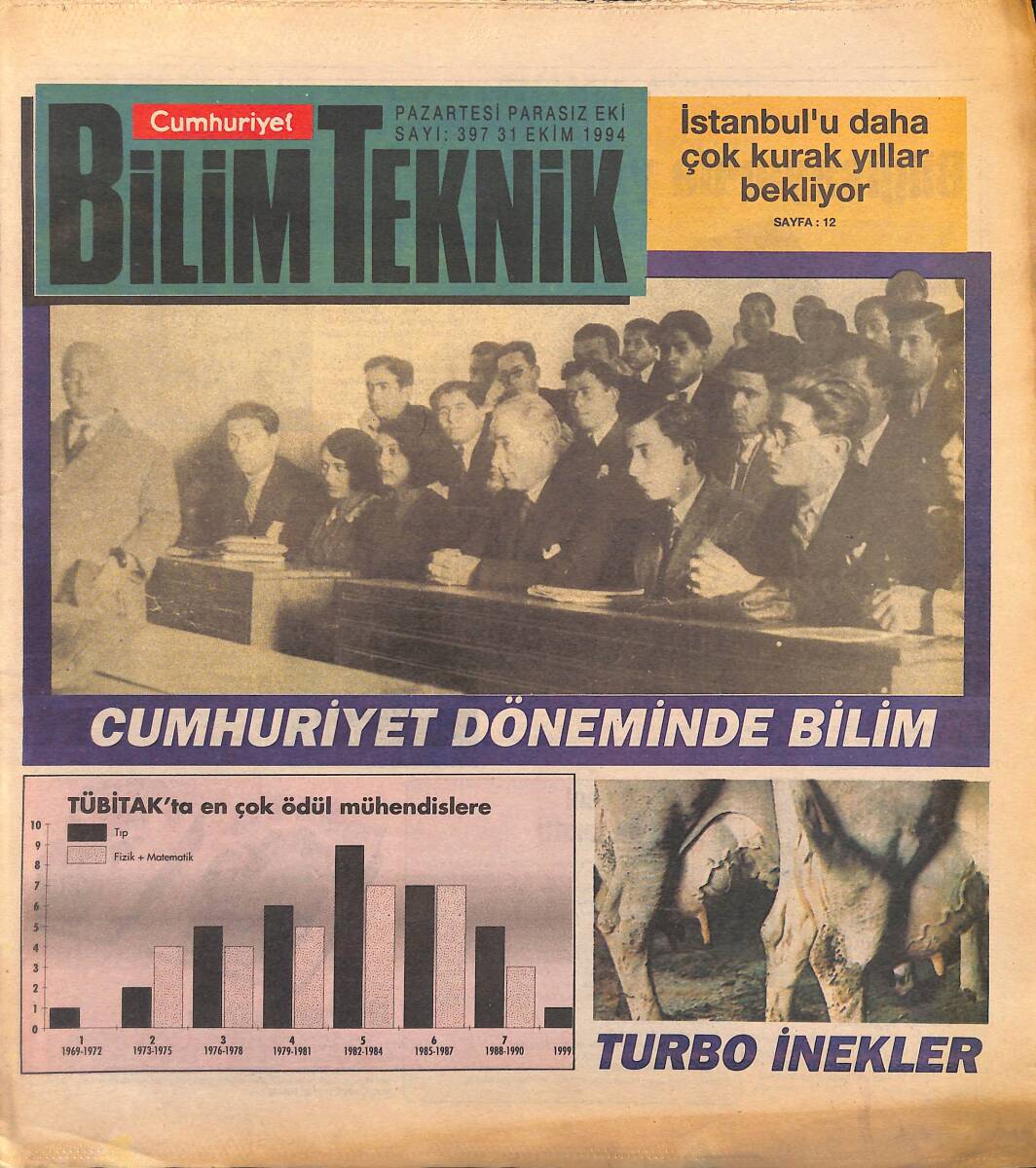 Cumhuriyet Gazetesi Bilim Teknik Eki 31 Ekim 1994 - Cumhuriyet Döneminde Bilim - Bilgisayarda Yeni Ürünler GZ155768 - 1