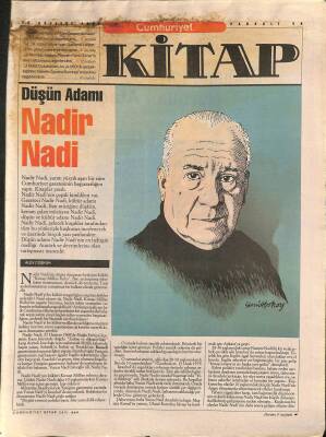 Cumhuriyet Kitap Dergisi 20 Ağustos 1998 - Düşün Adamı Nadir Nadi NDR78046 - 1