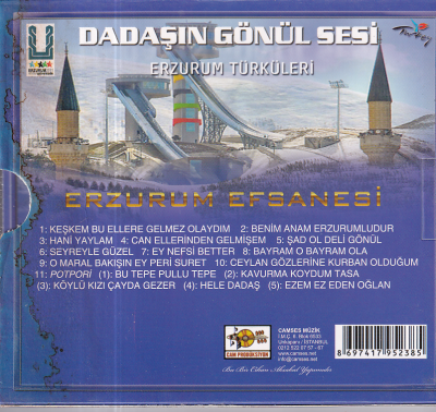 Dadaşın Gönül Sesi Erzurum Türküleri ( Sıfır Ürün ) CD Müzik CD1290 - 2