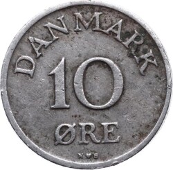 Danimarka 10 Ore 1948 ÇT YMP2800 - 1