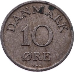 Danimarka 10 Ore 1951 ÇT YMP3762 - 1