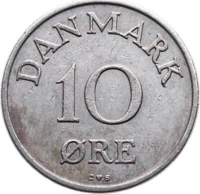 Danimarka 10 Ore 1958 ÇT YMP2801 - 1